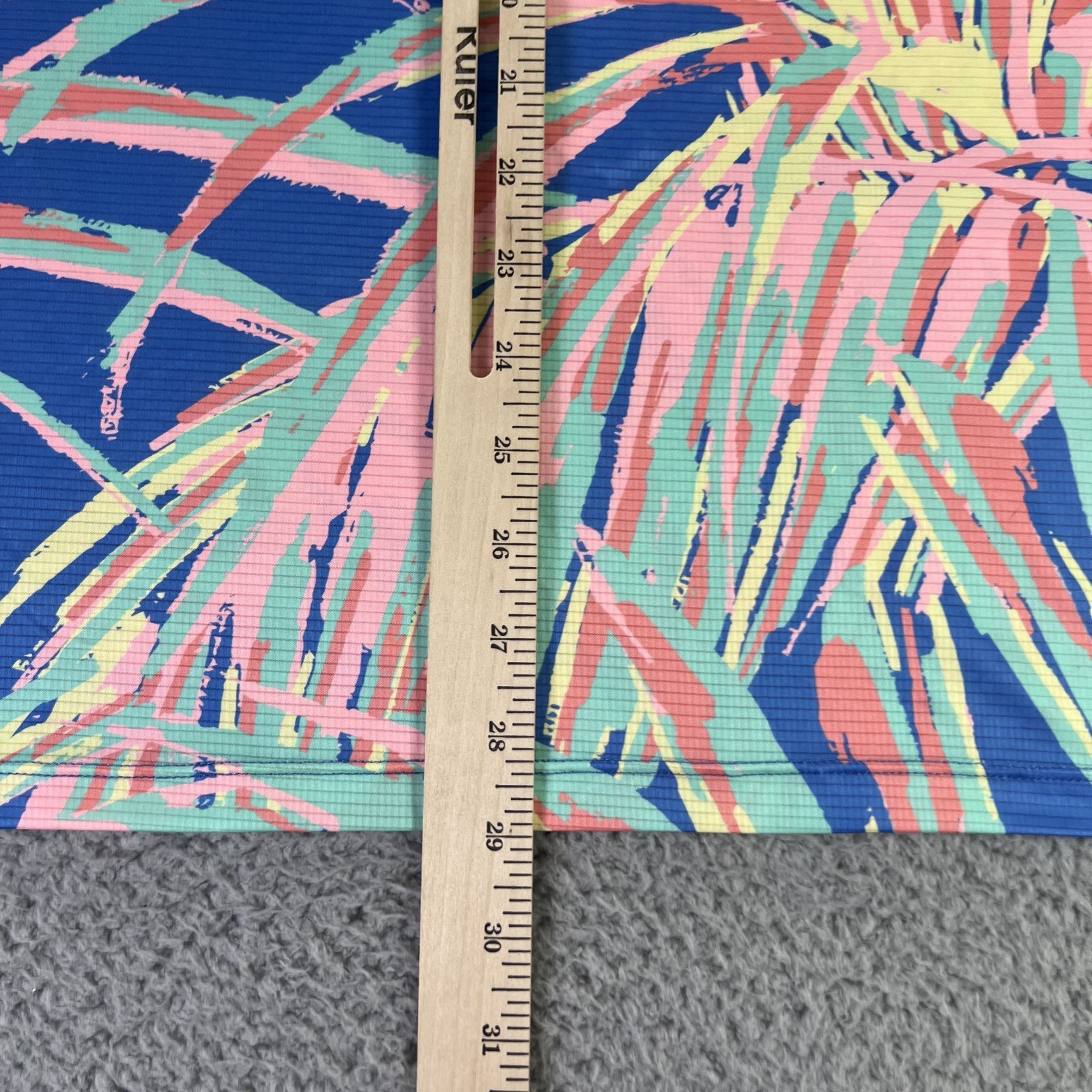 Chubbies Shirt Mens XL Blue Multi Palms Short Sleeve Performamnce Short Sleeve