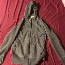 Men's Large Lyle and Scott Men's Zip Through Hoody In Grey