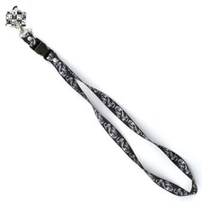 Black and White Dragon Design 15" lanyard for ID Holder Mobile Device-New w/Tags