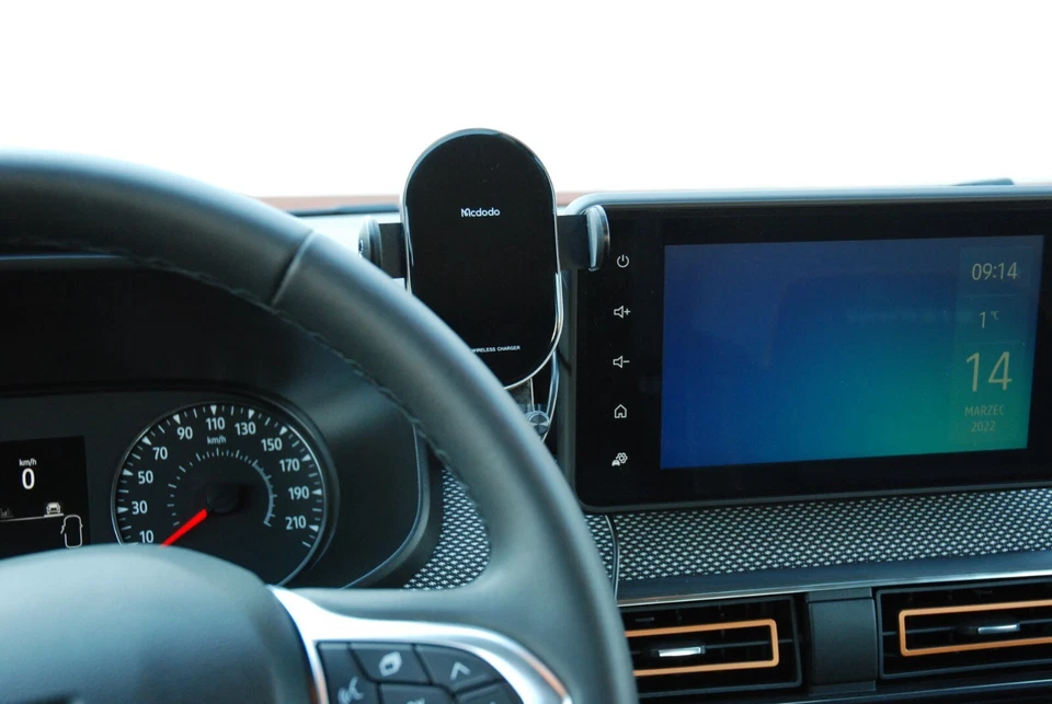 Supporto Cellulare Automatico con Ricarica Wireless DACIA Jogger Sandero Logan 3 - Immagine 2 di 4