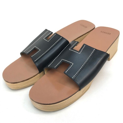 brown h sandals