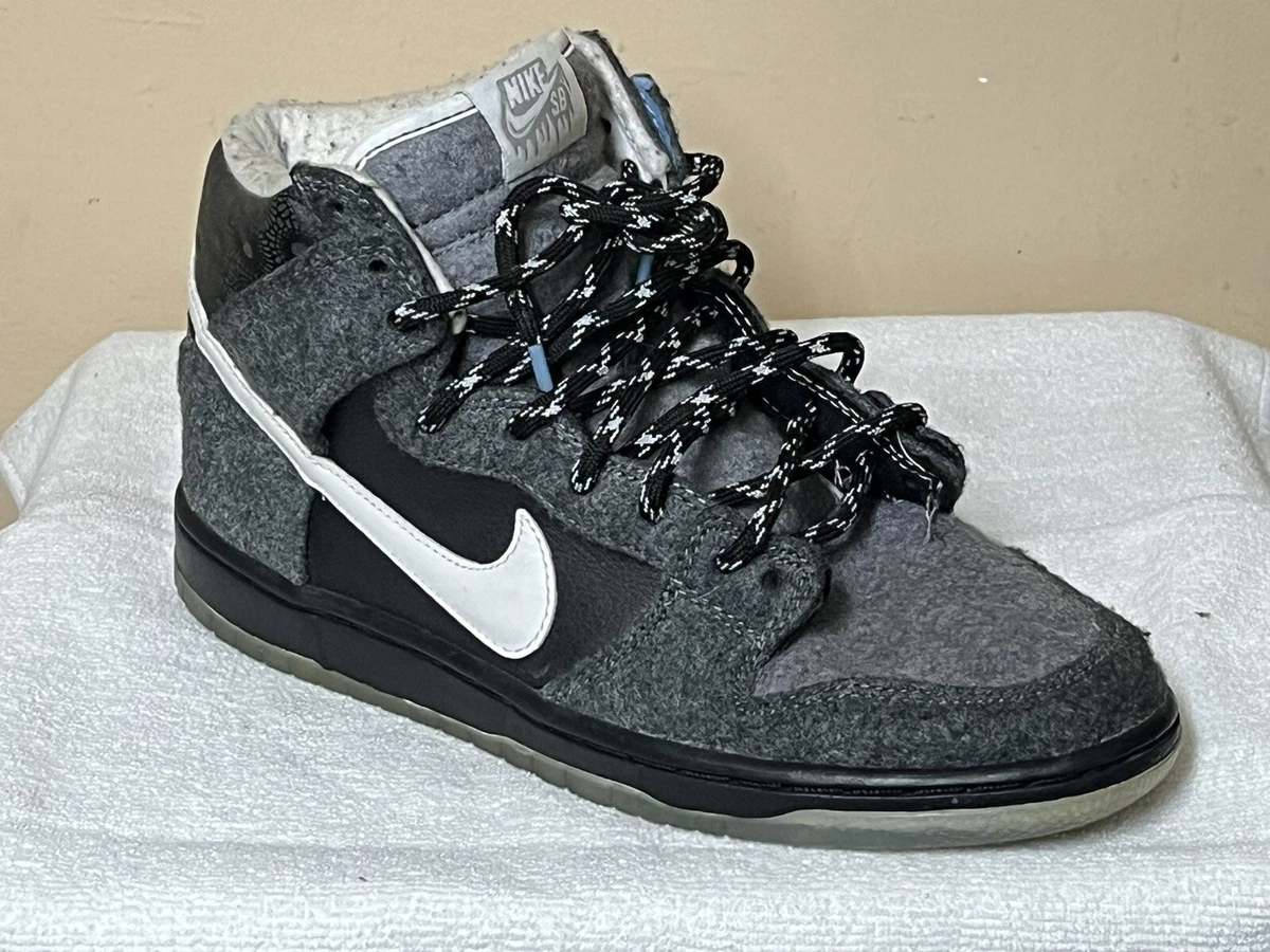 Nike SB Dunk High Petoskey Sz 7 Charcoal Wht Graphit 645986 010 Panda | eBay