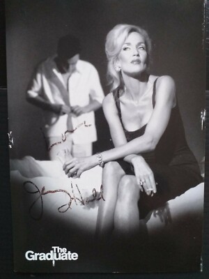 HERVORRAGENDE JERRY HALL Stars in the Graduate signiert 6x4 WUNDERBAR 