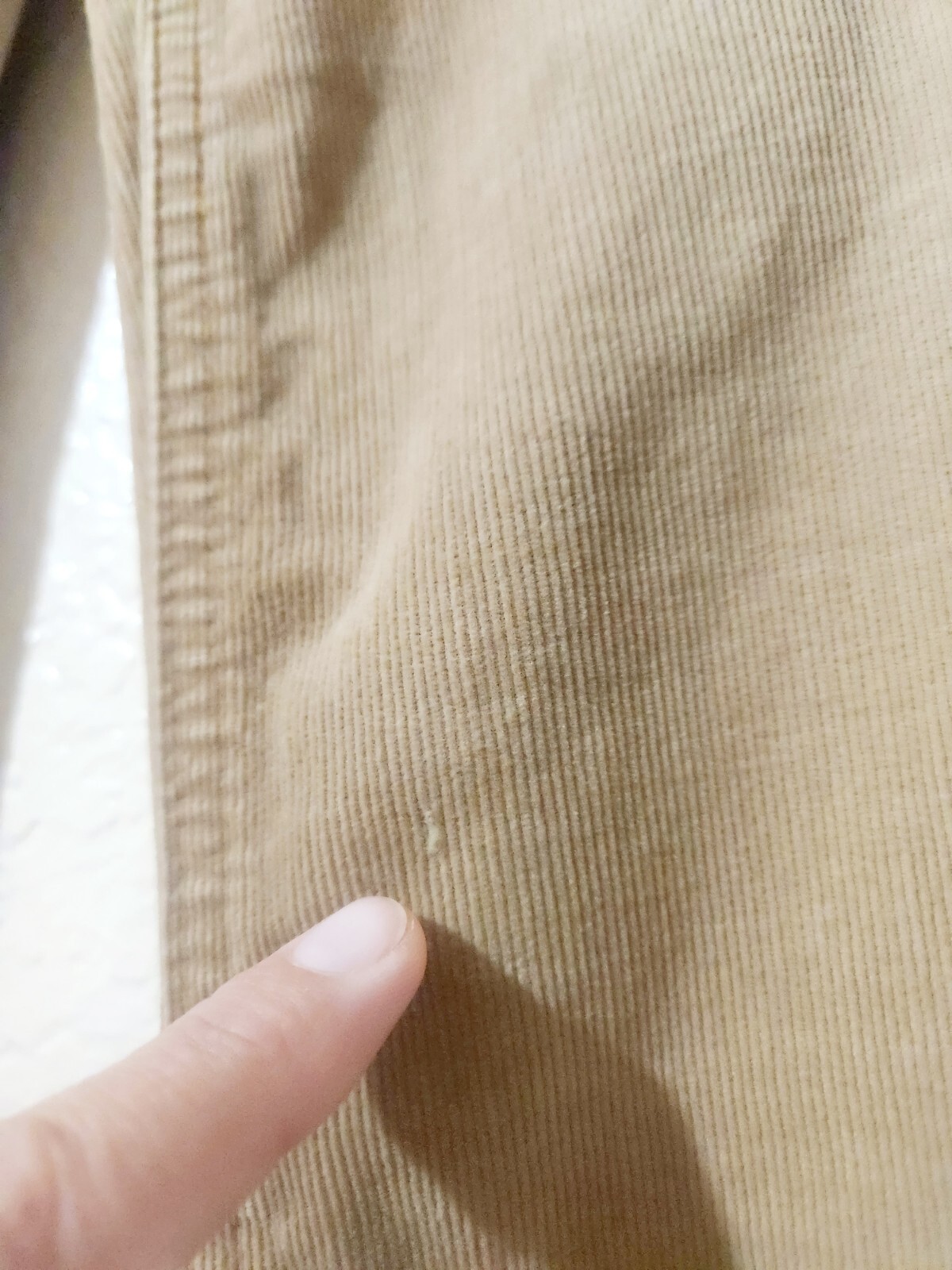 Women's ~London Jeans~ Tan Corduroy Stretchy Flare Boot Cut Stretch Size 0