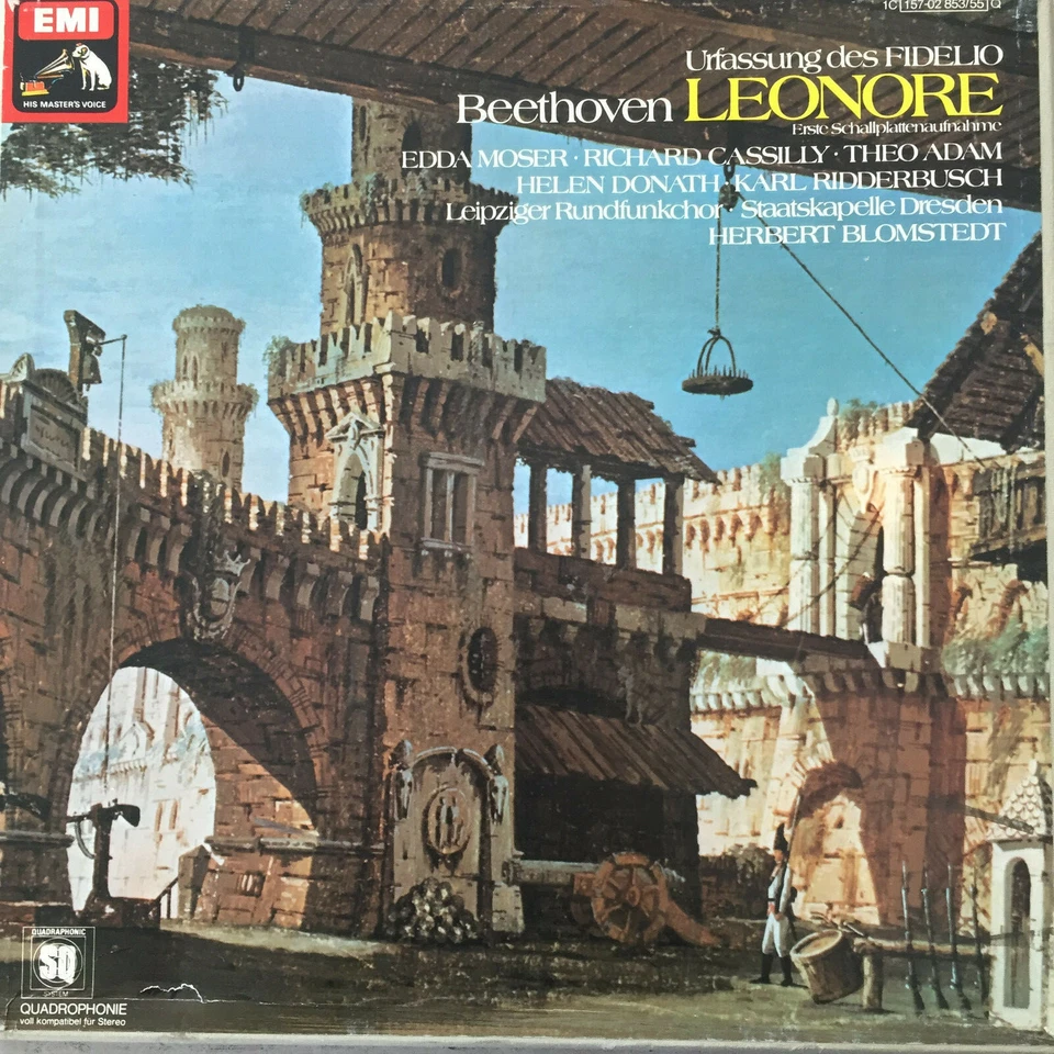BEETHOVEN: Leonore - Blomstedt (EMI 3-LP-Box 1C 157-02 853/55 Quadro / NM)