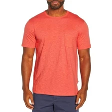 GAP Men's Shirt S Short Sleeve Crew Neck Slub Knit Pocket Tee T Shirt Pink S