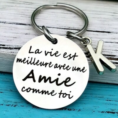 Life is Better with a Friend Like You (Letter C) Keychain