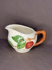 Franciscan Apple Sugar Bowl with Lid and Creamer - Made in USA “TV Screen” Logo
