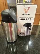 VONDIOR Stainless Steel Air Pot - Coffee Tea Pot 102 OZ (gently Preowned) CS
