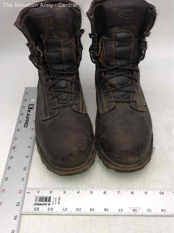 Timberland Pro Mens 1158A Brown Leather Lace Up Composite Toe Work