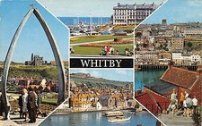 B104219 whitby crescent gardens arch and abbey    uk