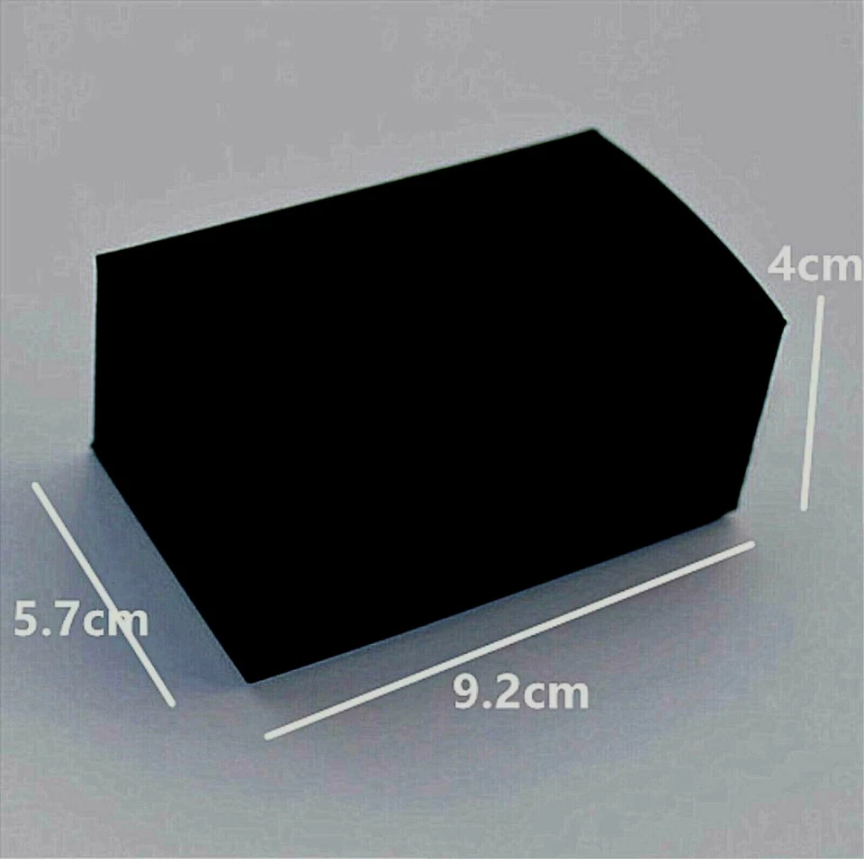 Caja de regalo 100 agradecimientos lámina dorada rectangular boda fiesta bautizo blanco Foto 4 de 4