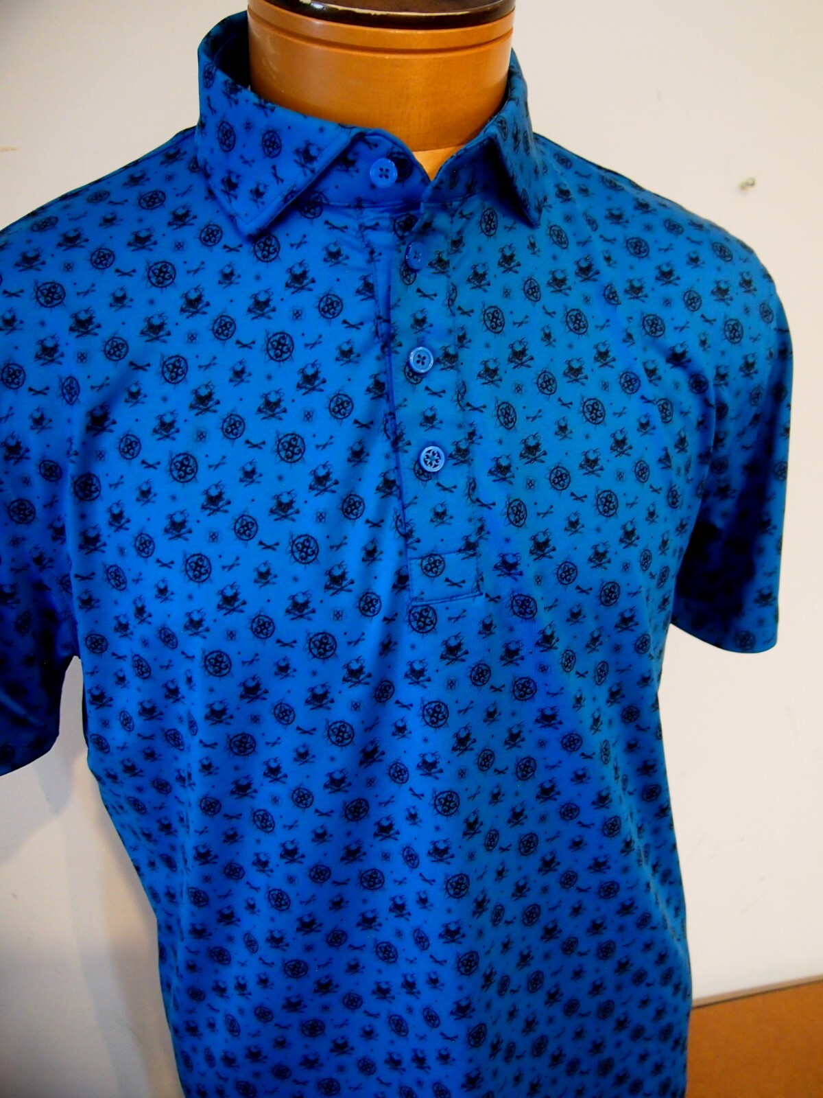 G/FORE Performance Fabric  Skulls & Tees Slim Fit Polo Golf Shirt NWT M $120