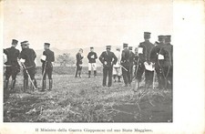 A6639) JAPAN THE JAPANESE WAR MINITRO WITH ITS STAFF 