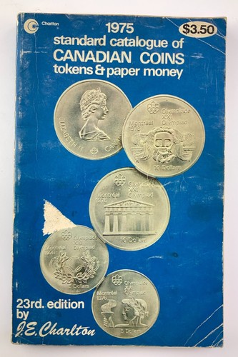 1975 Standard Catalogue of Canadian Coins Tokens & Paper Money Charlton HH596