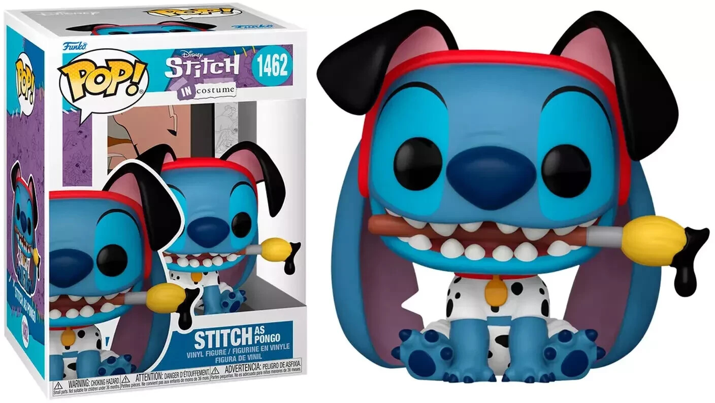 FUNKO DISNEY STITCH COSTUME STITCH AS PONGO #1462 POP VINYL FIGURE
