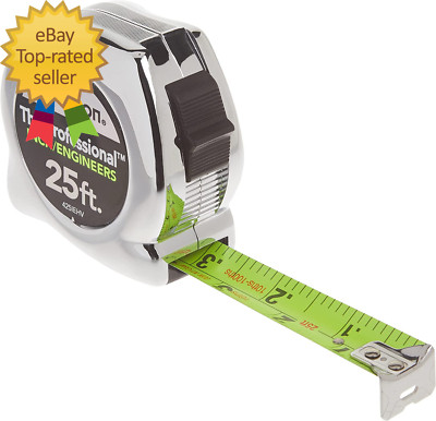 425IEHV High-Visibility Professional Tape Measure Bother Inch and Engineer Scale
