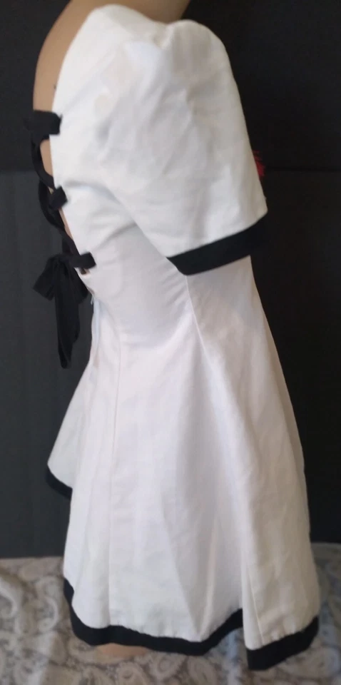 Niñas Halloween Payaso Disfraz Vestido Mezcla Algodón Talla 12 Raro y Elegante Vestido EE. UU. Foto 4 de 4