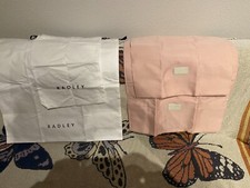 Radley London Dust Protect Bag for Purse Blush or White Color Differ. Szs New