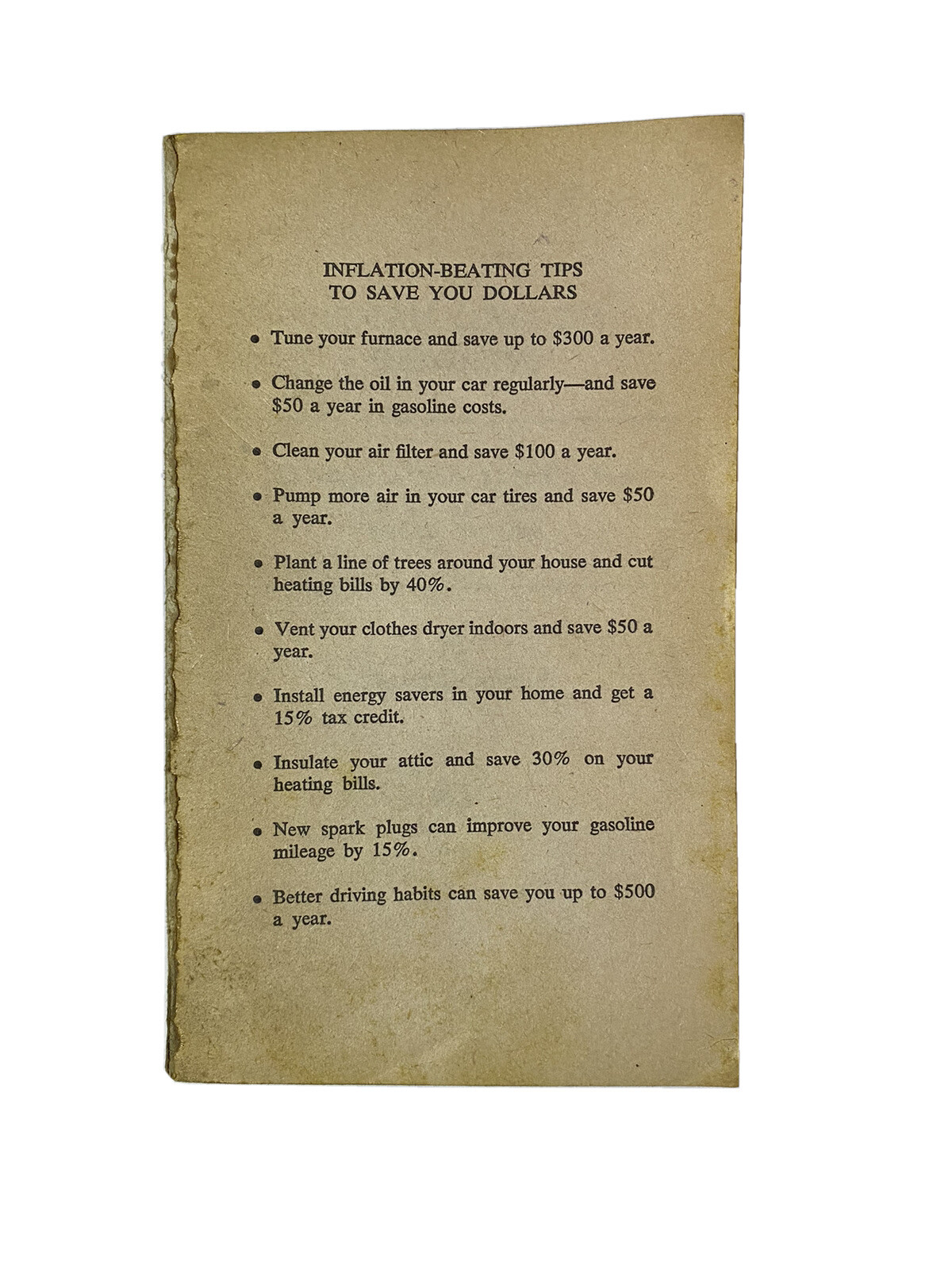 No-Cost Low Cost Energy Tips : Fifty-Two Ways to Save One Thousand Dollars a...