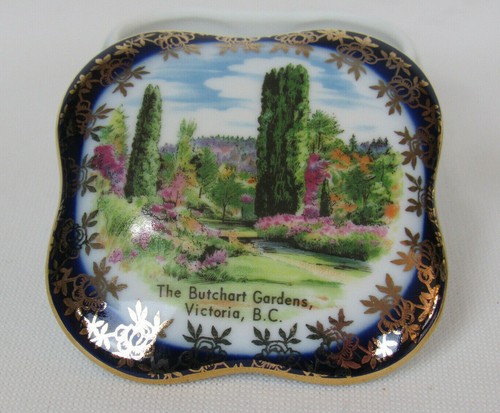 2 SCATOLE PORTAGIOIE VINTAGE ANNI 60 PM MARTINRODA TEDESCO ORIENTALE BLU COABLT BUTCHART GIARDINI - Foto 3 di 12