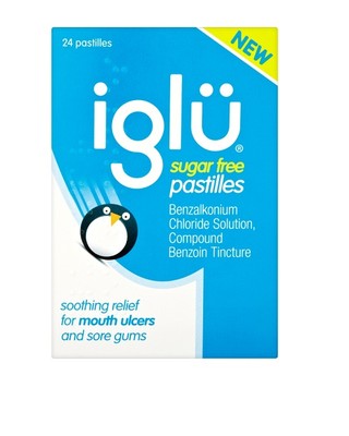 IGLU ZUCKERFREI 24 PABLETTEN FÜR MUNDGESCHWÜRE UND ZAUGUMMISCHMERZEN
