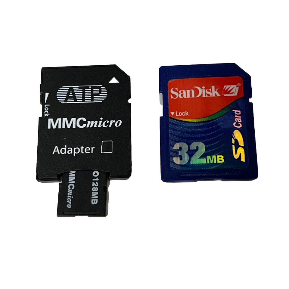 128 MB SD : 128MB MMC micro Memory Card w/ SD Adapter VERY SMALL CAPACITY - Image 4 of 4