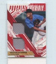 TRISTON MCKENZIE 2019 Panini Elite Extra Edition Prospect Dual Relic #D /49