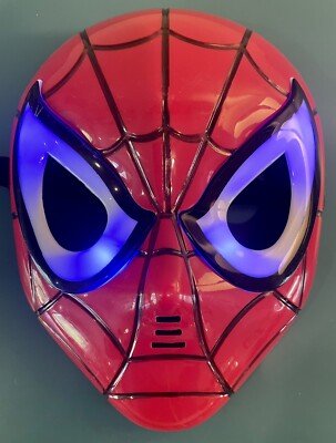 Spider-Man Light-Up Child Plastic Toy Mask - EUC | eBay