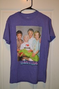 The Golden Girls Miami Family Portrait Graphic T-Shirt Purple Size M