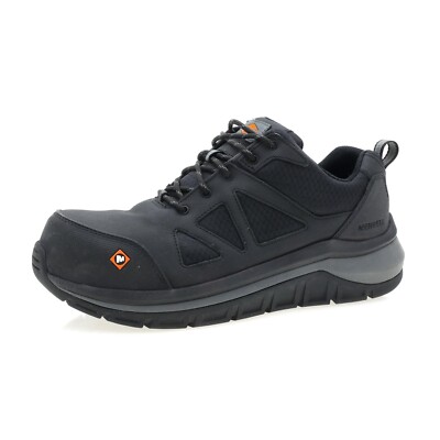 Merrell Work D19114* Mens Black Work Comp Toe Fullbench Speed Shoes Size 12 M