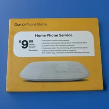Ooma Phone Genie Home Phone Service OOMAPG 100-0474-100 NIB New Sealed
