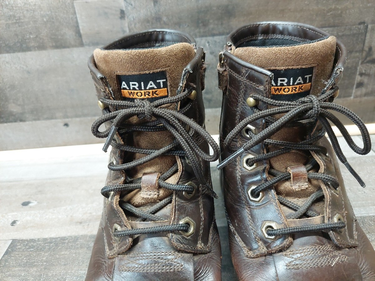 Ariat Brown Leather Lace Up Work/Western Boots Size 5.5 Ariat Mens Lace up Heavy Duty Work Boots Sierra Cascade Size  main image 4