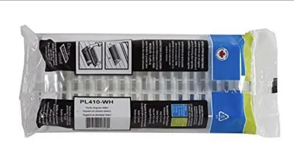 Decor Grates PL410-WH 4-Inch by 10-Inch Plastic Floor Register, White - Image 2 of 2