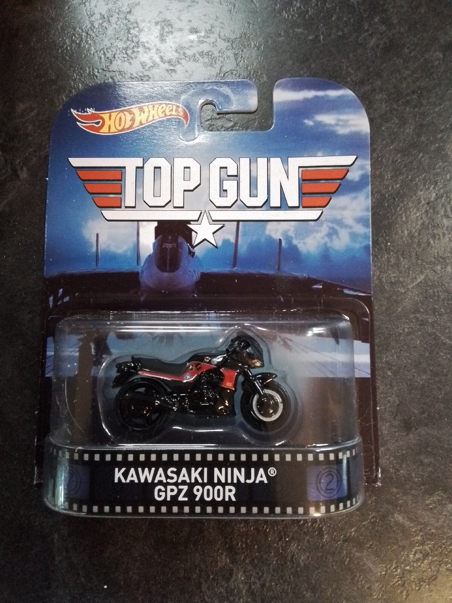 1/64 HOT WHEELS TOP GUN KAWASAKI NINJA GPZ 900R RETRO