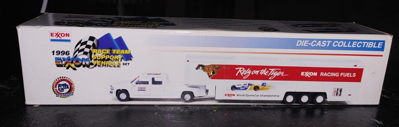 Exxon Racing Mart 1996 Exxon Race Team Support Vehicle Set Including 2 Race Cars -Many ...