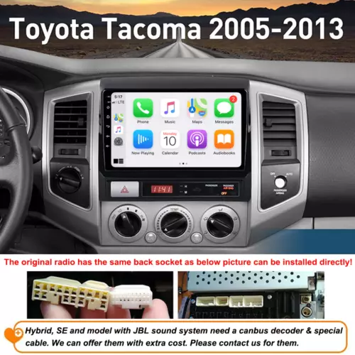 For Toyota Tacoma 2005-2013 Android 13.0 Car Radio Stereo GPS WIFI Apple Carplay - Bild 2 von 22
