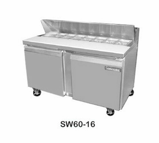 Continental Undercounter Bain Marie Refrigerator 60" Sw6016 for sale