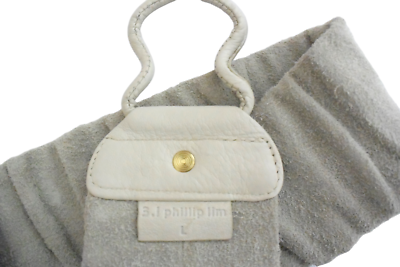3.1 PHILLIP LIM wide suede belt sz L stretch elastic  display picture 1