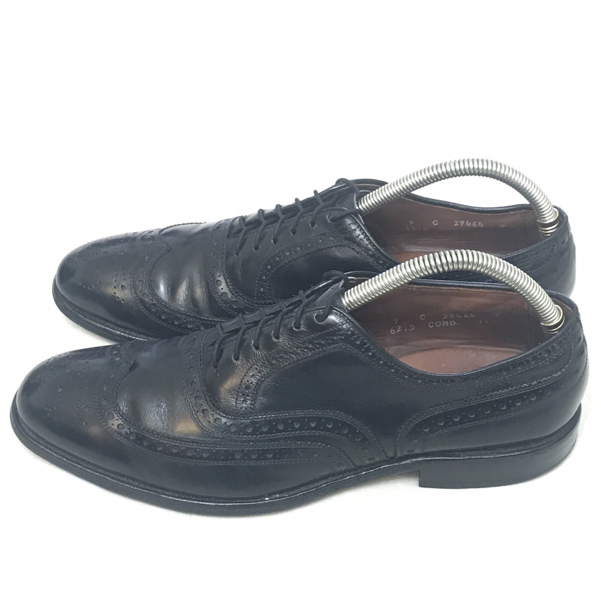 Allen Edmonds McALLISTER Black Wingtip Lace Up Dress Shoes Oxford 6215 9 D McAllister Wingtip Oxford Dress Shoe with Dainite Sole  main image 2
