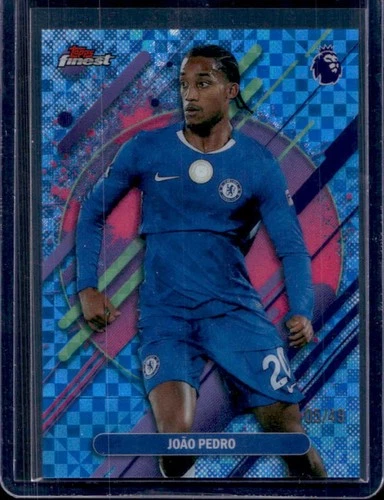 2025-26 Topps Finest Premier League Joao Pedro Rare Blue Checkerboard #/49