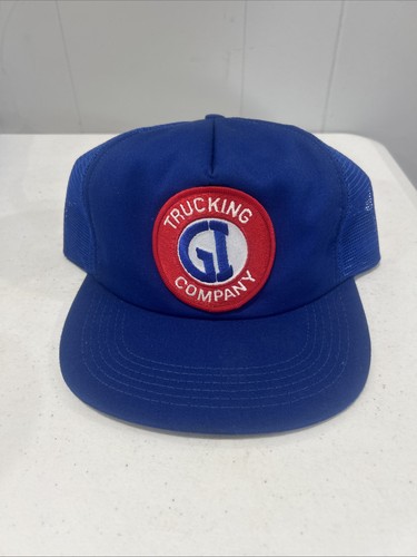Vintage GI Trucking Company Trucker Hat Richmond Virginia GI Initials Patch USA