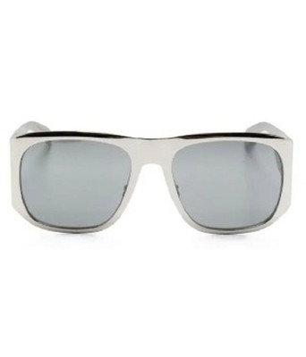 NEW SL636 002 SAINT LAURENT SUNGLASSES UNISEX SILVER SQUARE  display picture 3