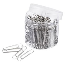 Medium Size 2 Inch Heavy Duty Silver Metal Clasp Paper 100pc