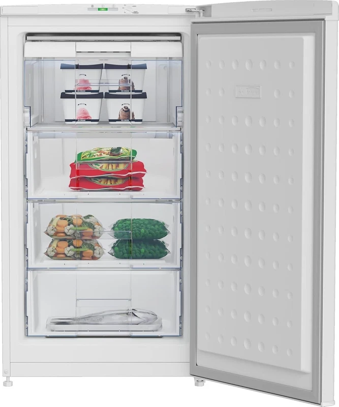 Congelatore Freezer Verticale 117 Litri 4 Cassetti BEKO 102 cm Bianco Classe E, fotografia 6 di 11
