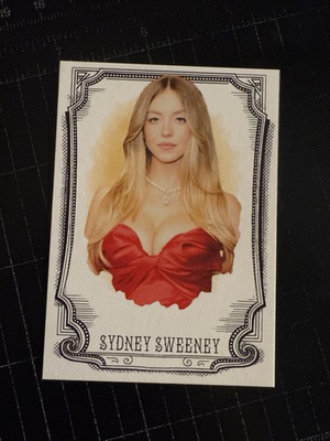 #ad FLASH SALE Sydney Sweeney ARTWORK CUSTOM TRADING CARD $3.00