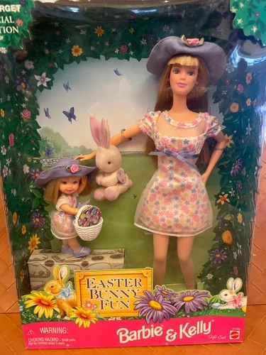 Barbie & Kelly Easter Bunny Fun 1998 Vintage Gift Set #21720