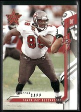 Warren Sapp 2001 Leaf Rookies &amp; Stars #97 Tampa Bay Buccaneers