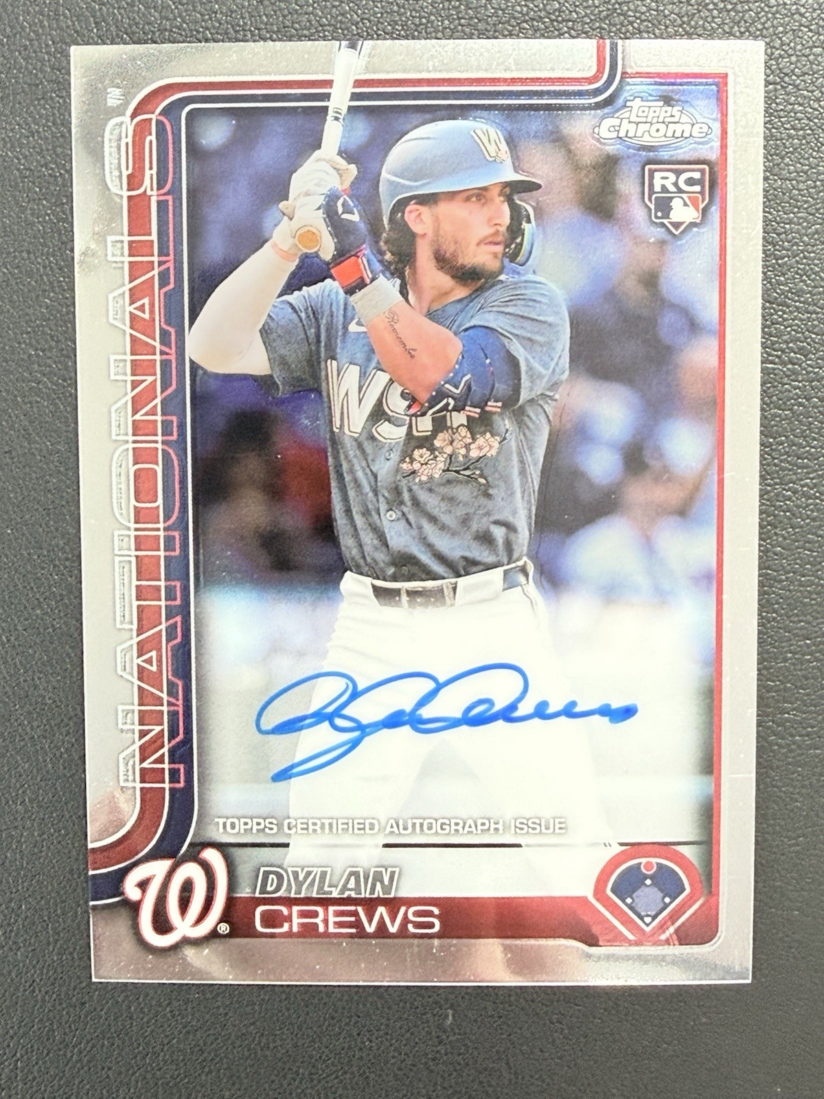 Dylan Crews  Auto #RA-DC  Rookie  RC   2025 Topps Chrome  Washington Nationals
