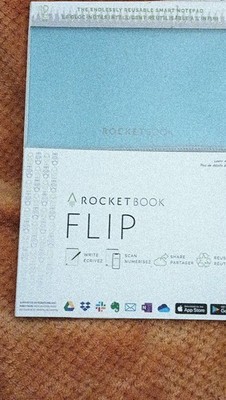 Rocketbook Flip Reusable Smart Notebook A5 Teal Spiralbound Boys & Girls